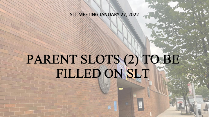 SLT Meeting Agenda/Minutes Slides